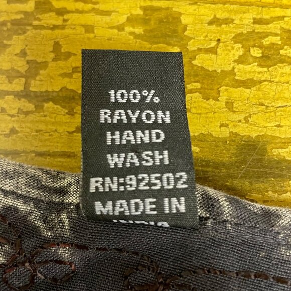 Sacred Threads Tie Dye Embroidered Floral Tiered Dress SM/MED Boho Artsy Hippie - Picture 8 of 8